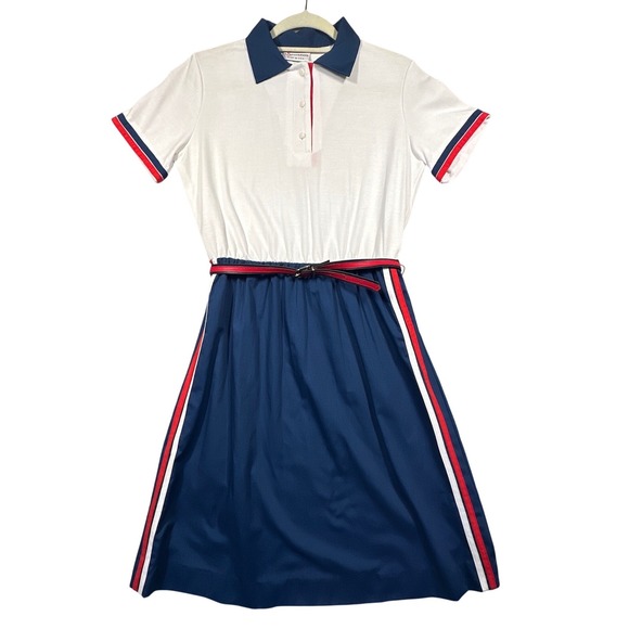 Sears Dresses & Skirts - Sears The Sportdress Dress Women 11/12 Blue White Red 70s Vintage Union Made USA